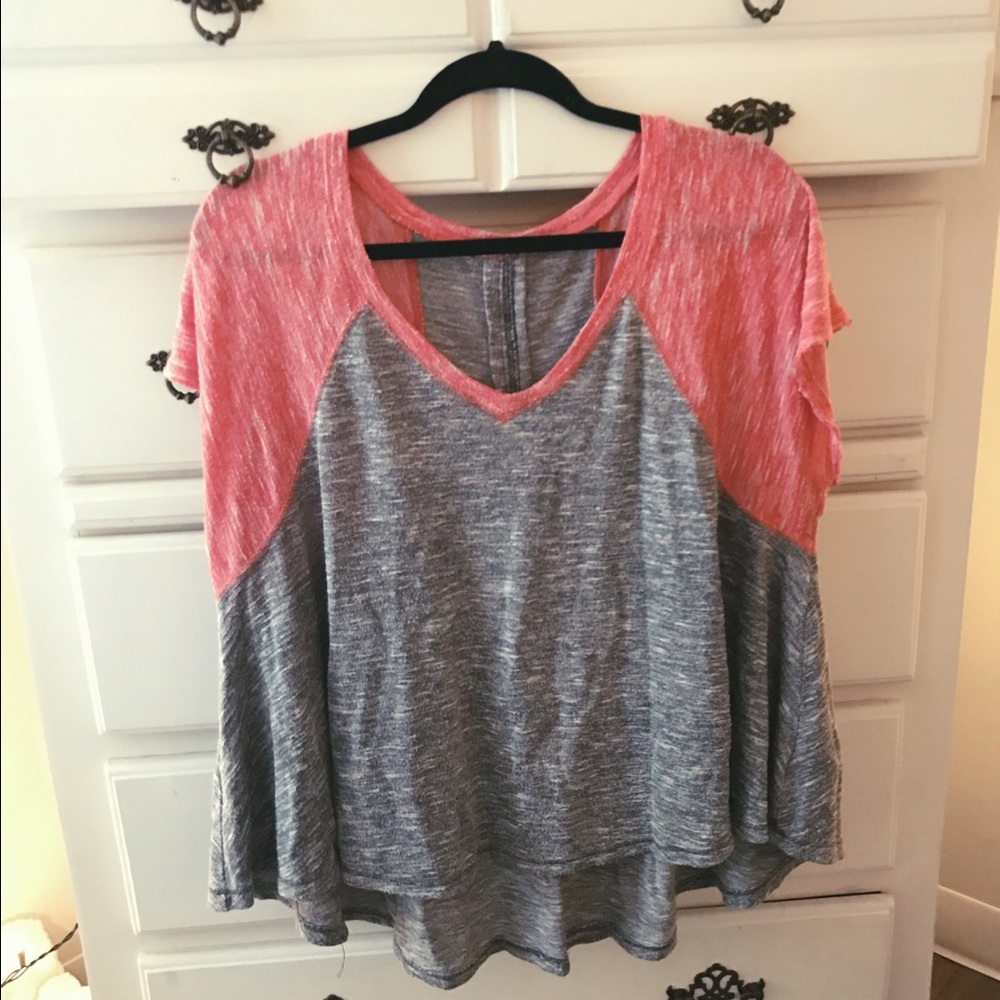 Free People Gray T-Shirt