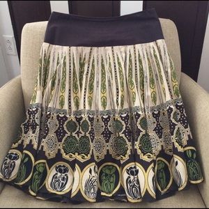 Gorgeous earth-toned patterned circle skirt