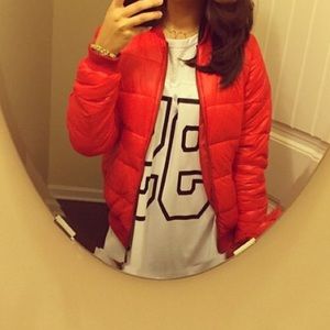 Red bomber jacket (price negotiable)