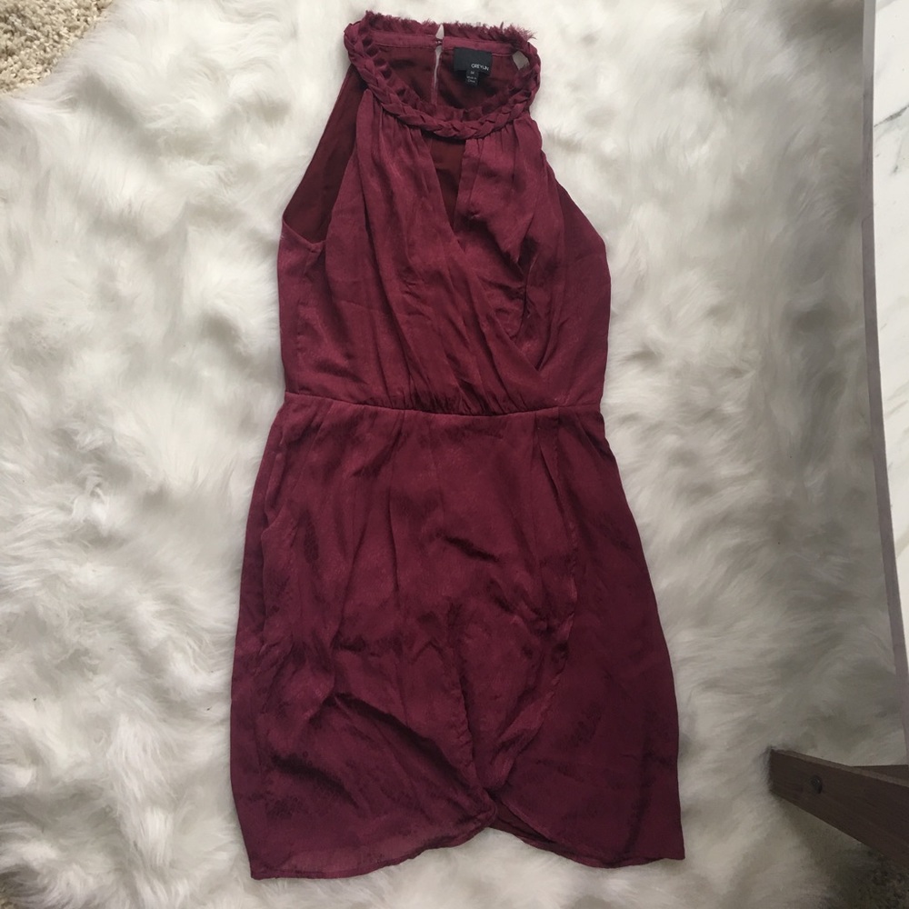 Greylin maroon dress