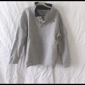 Janie and Jack 3/4 button sweatshirt boys size 6