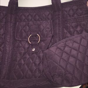 Quilted two piece tote bag