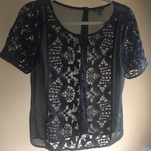Tapestry cut out blouse
