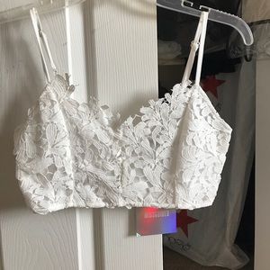 Lace bralette top from misguided. NWT