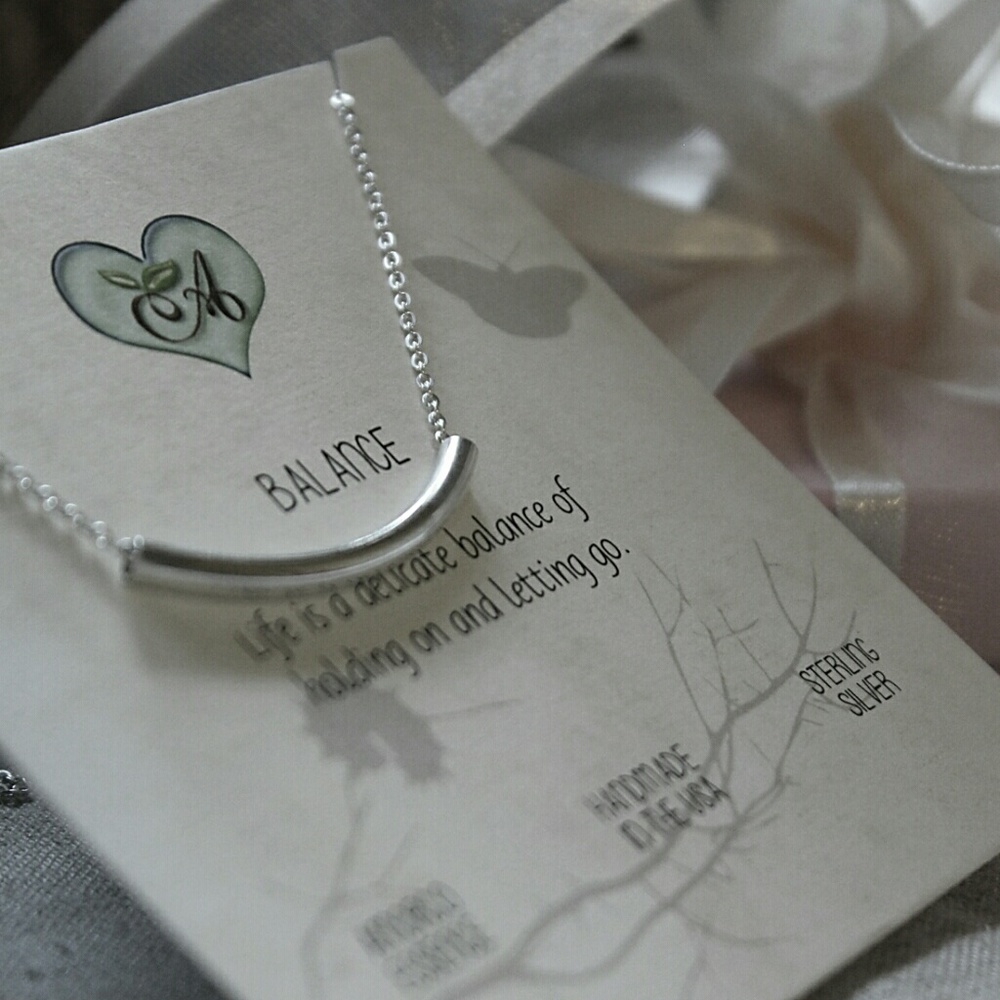 Balance Necklace, Sterling Silver