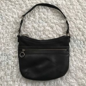 Black Pebble Leather Bag