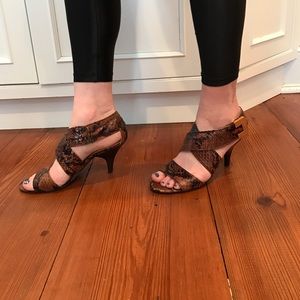 Michael Michael Kors snakeskin sandals size 7.5