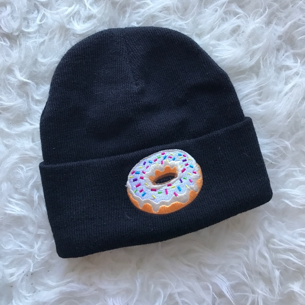 Black Donut Beanie