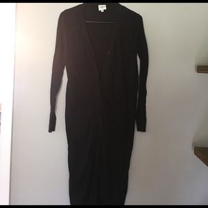 Black duster cardi