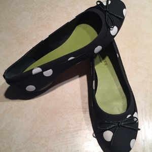 Talbots polka dot ballerina flats.