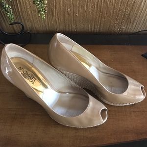 Michael, Michael Kors peep toe wedges