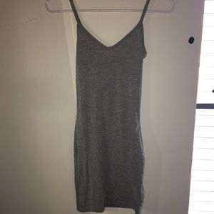 Grey bodycon dress