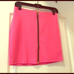 NWOT Bright Pink Forever 21 Skirt