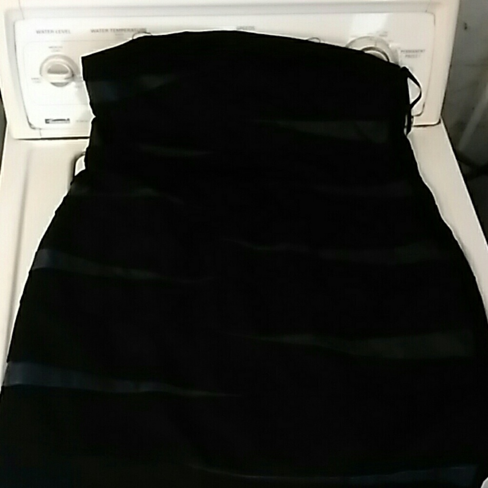 Women's i-n-c strapless black dress