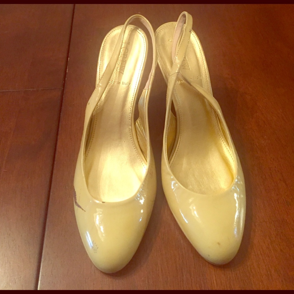 Never worn j.crew sling backs