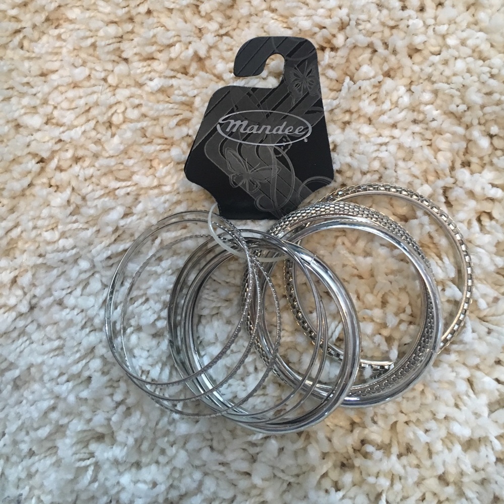 NWT Silver Bangle Bracelets
