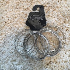 NWT Silver Bangle Bracelets