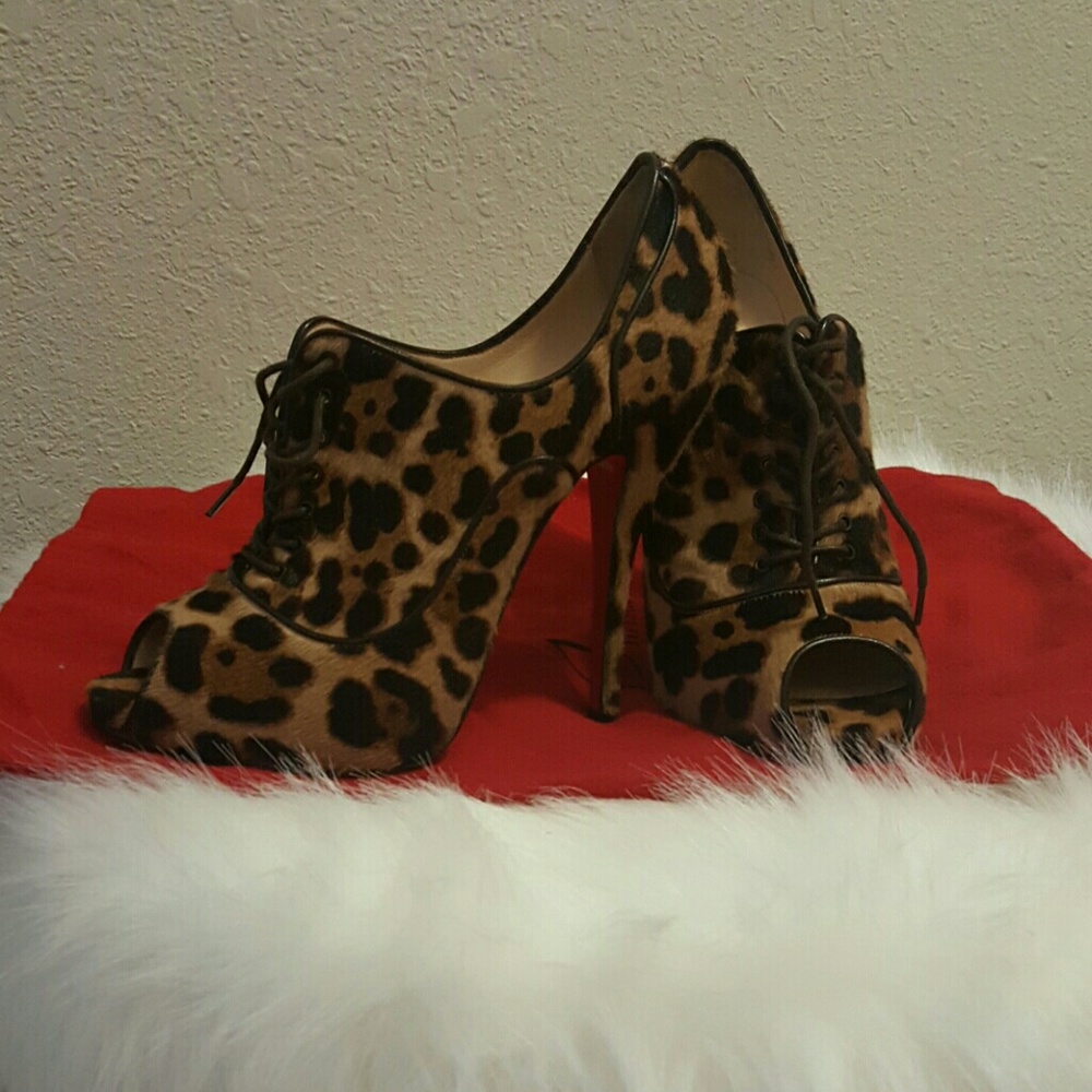 Leopard lady derby booties