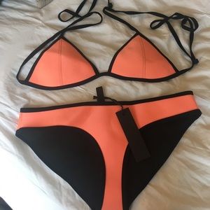 Triangl Two-Piece Swimsuit - Coral