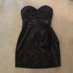 Short, black formal dress
