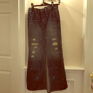 Vintage wash Denim long RALPH LAUREN Skirt