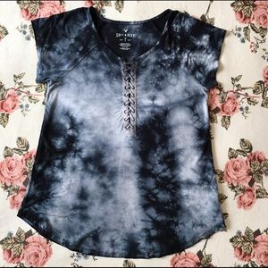 Lace up t-shirt