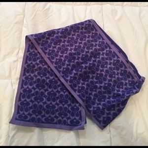 Purple Coach scarf