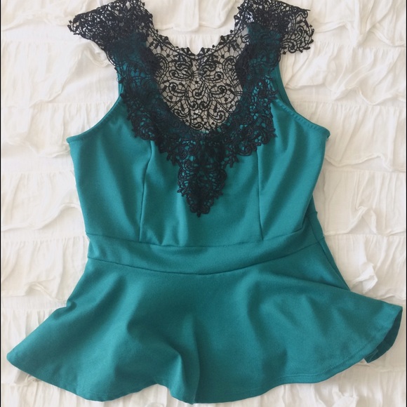 Tops - Lace Peplum