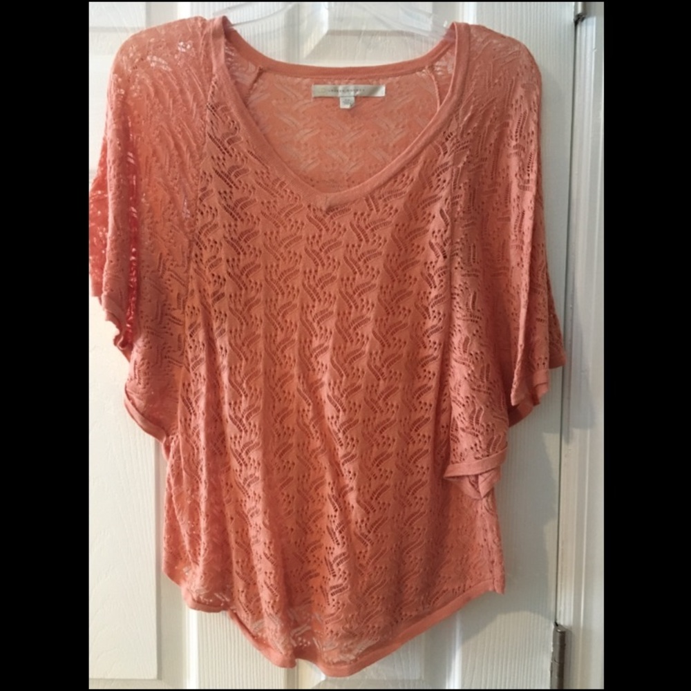LC Lauren Conrad salmon blouse