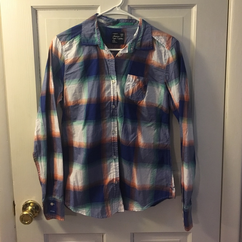 American eagle plaid shirt