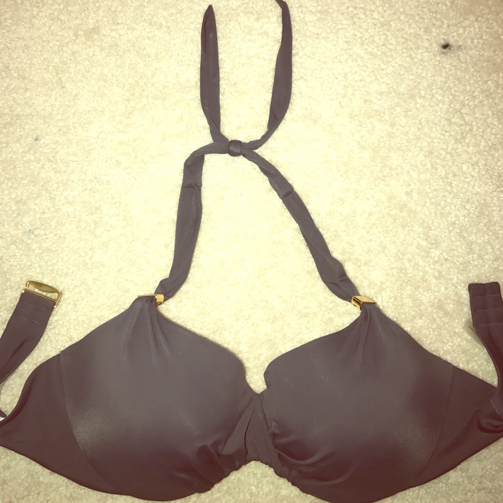 Victoria Secret swim top gray
