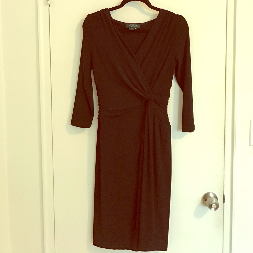Ralph Lauren like new formal black twist dress
