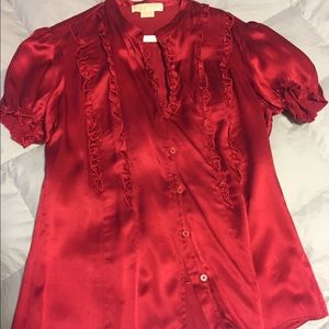 Michael Kors silk shirt EUC