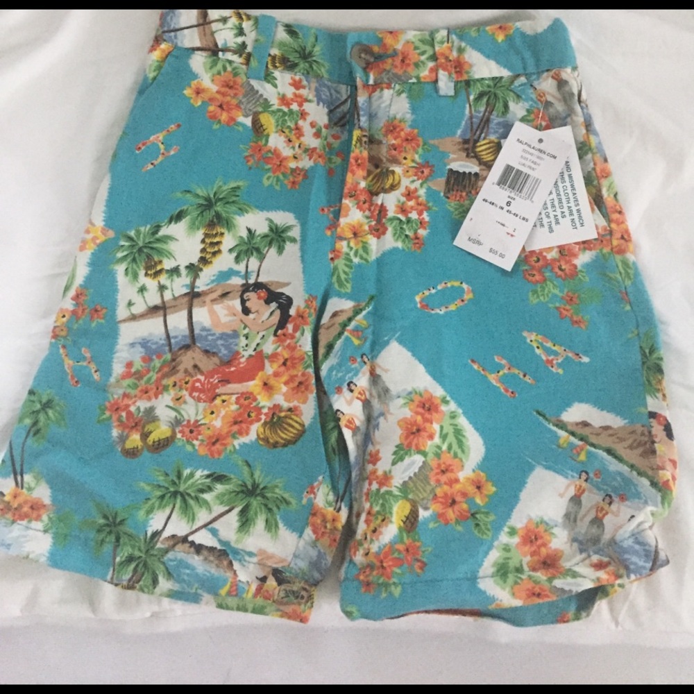 Polo Ralph Lauren boys size 6 Hawaiian shorts. NWT