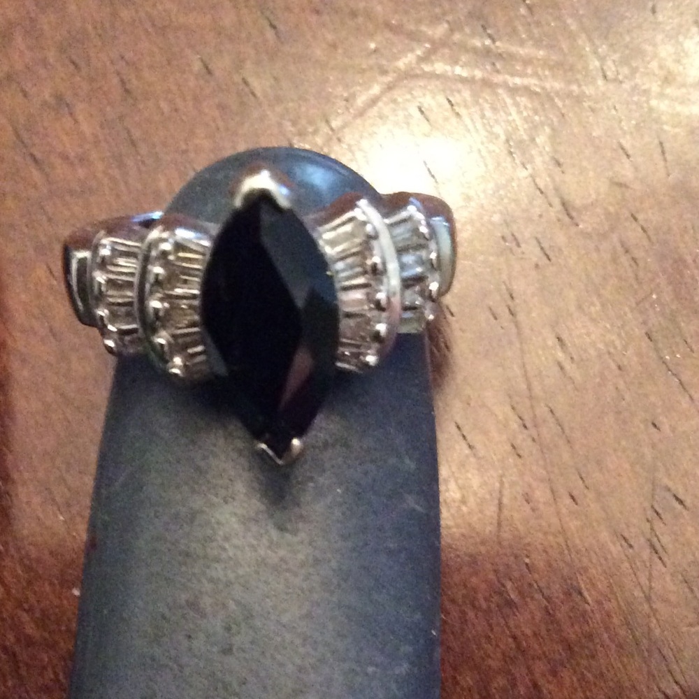 White gold Sapphire ring.