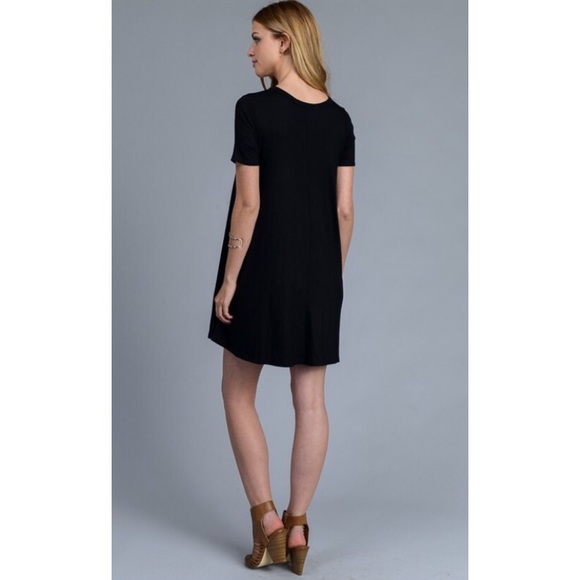 ❗️CLEARANCE❗️Black Choker Tunic Dress S M L - Picture 3 of 3