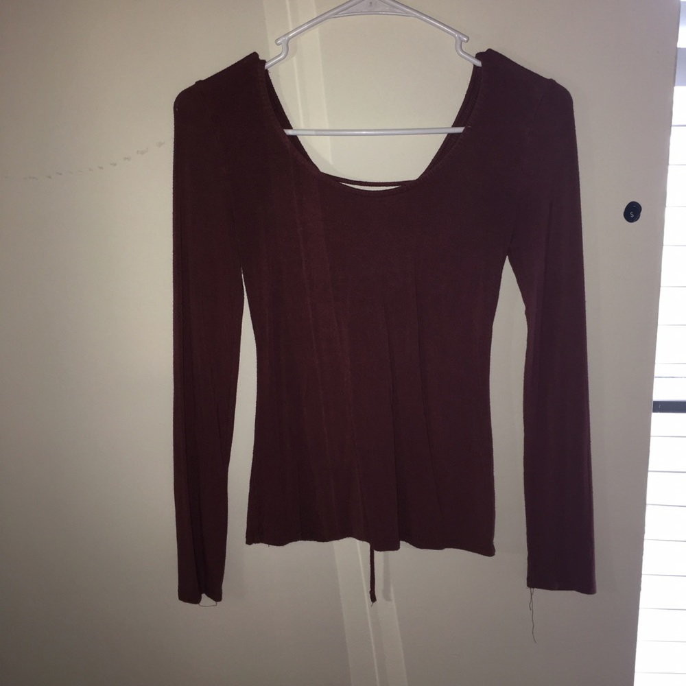 Burgundy long sleeve