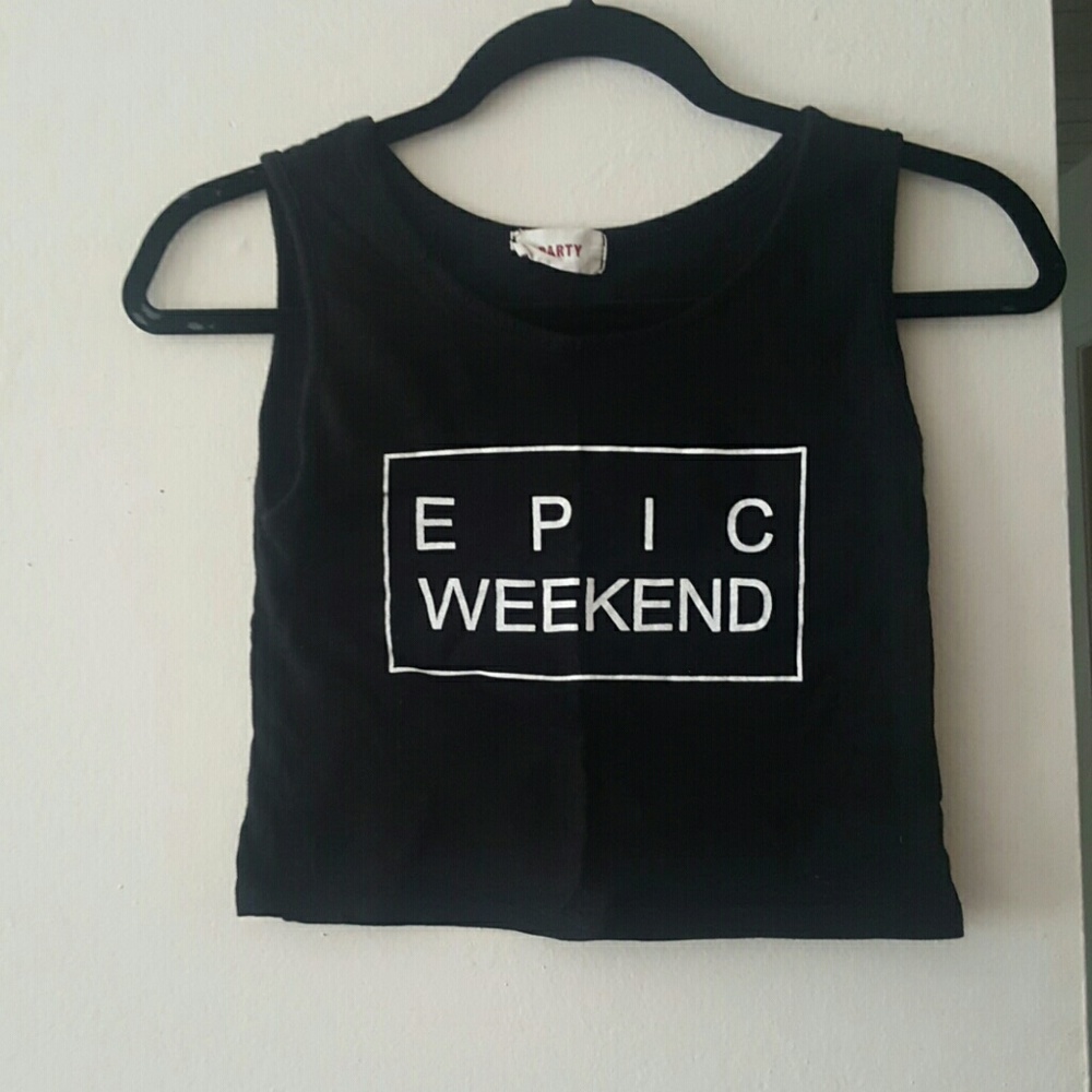 epic weekend crop top
