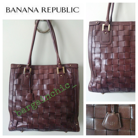 Banana Republic Handbags - 🎉HP🎉✨Leather Basket Tote✨