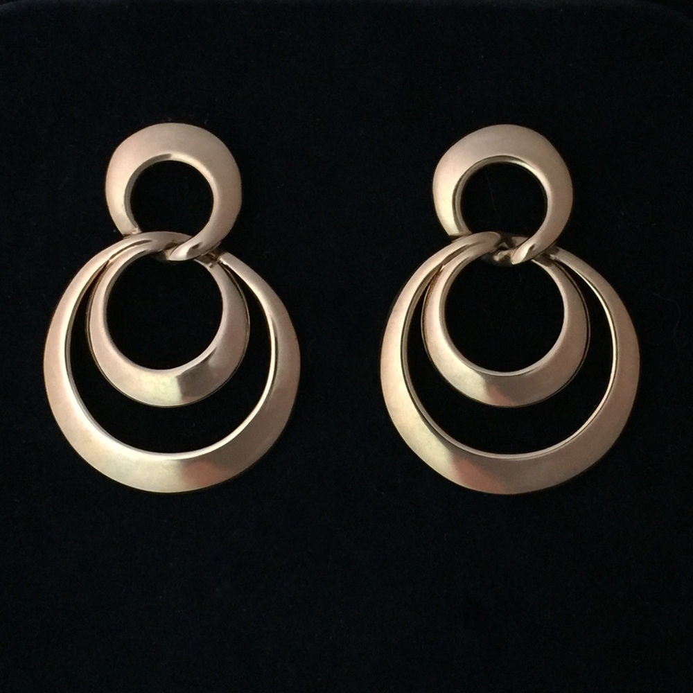 Vintage Gold Multi Loop Pierced Earrings