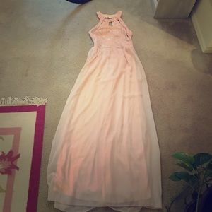 Light pink prom dress