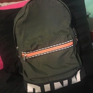 PINK green backpack!