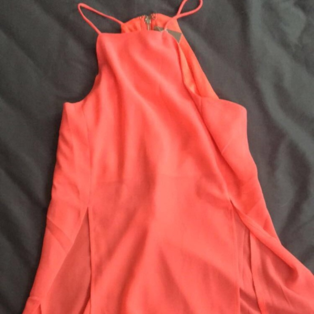 Neon pink tunic top