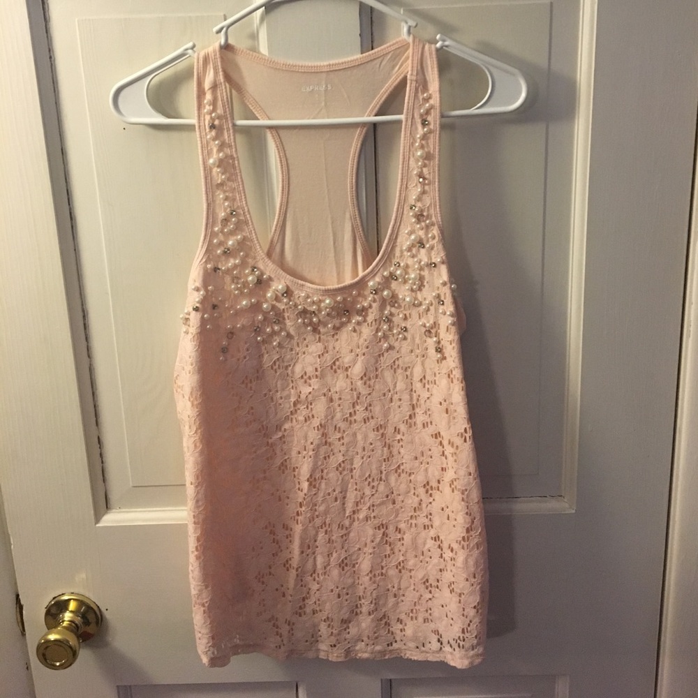 Express pink tank top