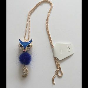 Boutique Jewelry - Blue Enamel Fox Pendant Boutique Jewelry - Blue Enamel Fox Pendant