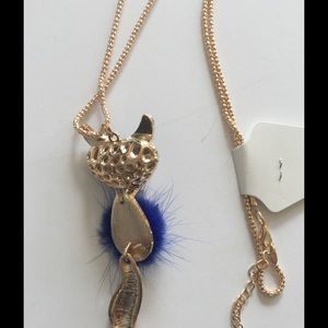 Boutique Jewelry - Blue Enamel Fox Pendant Boutique Jewelry - Blue Enamel Fox Pendant