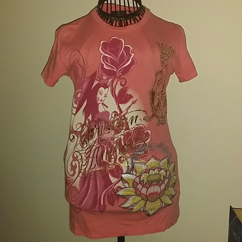 Christian Audigier oriental tee