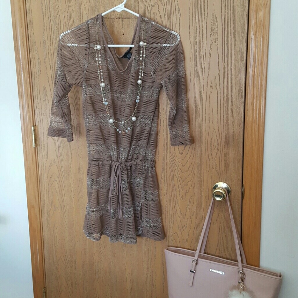 Nude swimsuit cover size M