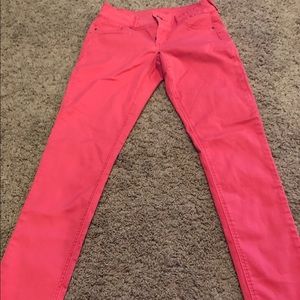 Maurice's Coral/Pink Jeggings SIZE SMALL