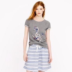 ⚓️ J.Crew Floral Anchor Top ⚓️